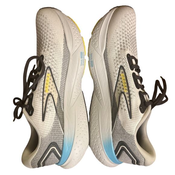 Men US-10 Brooks Glycerin 21 Sneakers Shoes Running Coconut Forged Iron Yellow main image 9